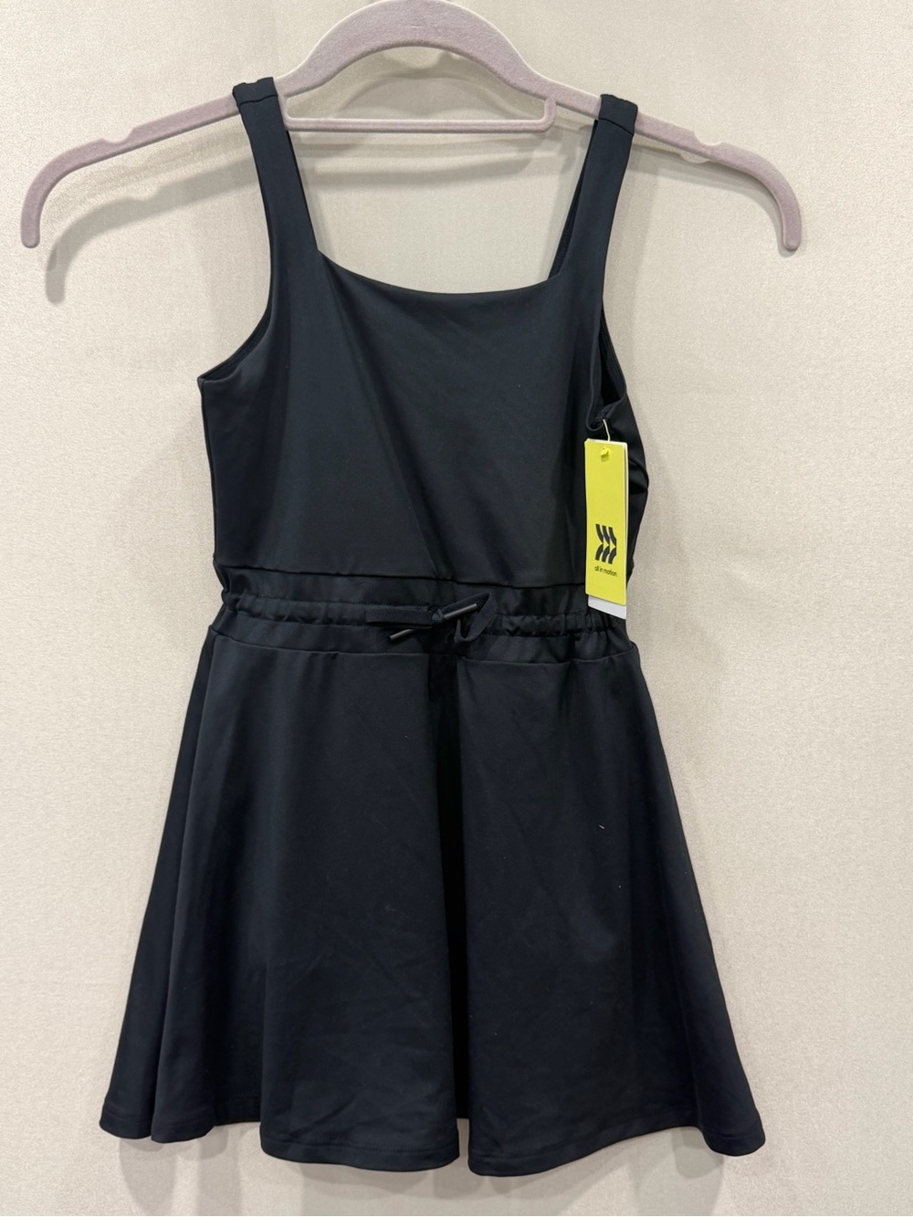 all in motion Black Swim Dress with Skirted Bottom S (6/7)